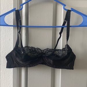 Sexy cut out lace bra